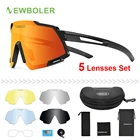 Солнцезащитные очки Мужские NEWBOLER, Поляризованные, спортивные, для езды на горном велосипеде, 5 линз