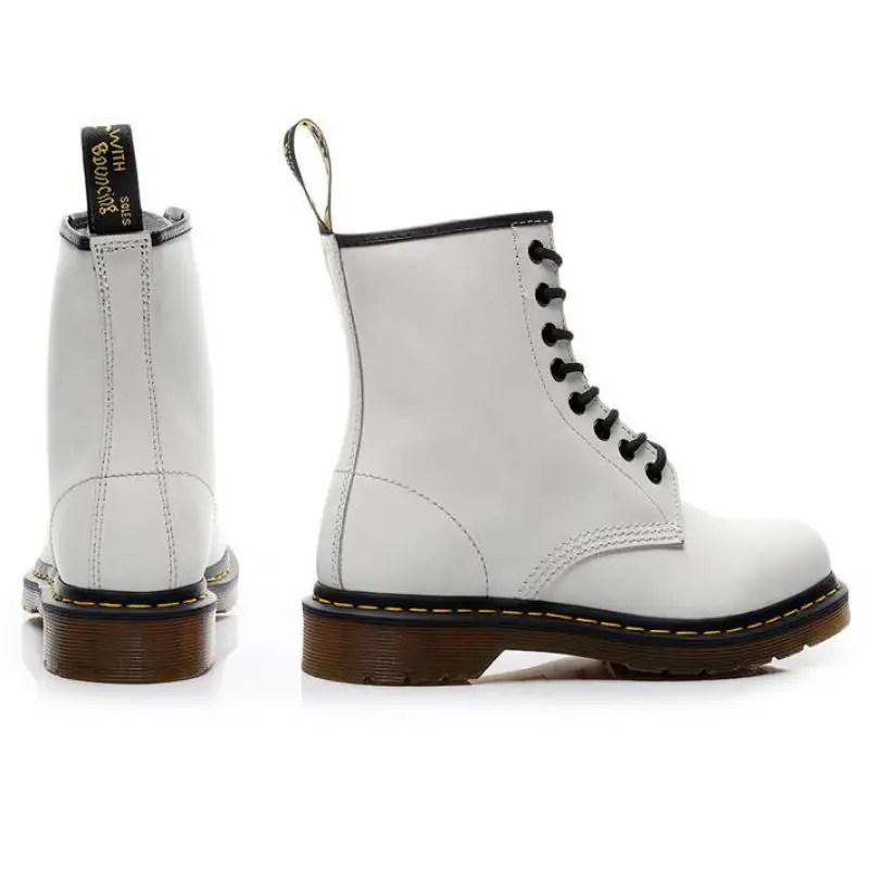 Ботинки мужские из натуральной кожи Martens Сапоги унисекс с высоким берцем