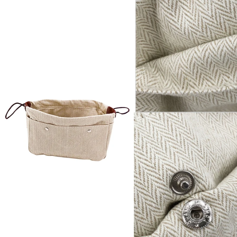 

Холщовая Сумка для хранения, сумка-вкладыш, карман на шнурке, сумка из саржи для обеда