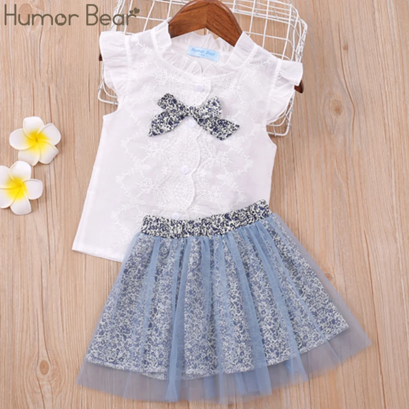 Humor Bear/комплекты для девочек Комплекты одежды летнее платье без рукавов новинка