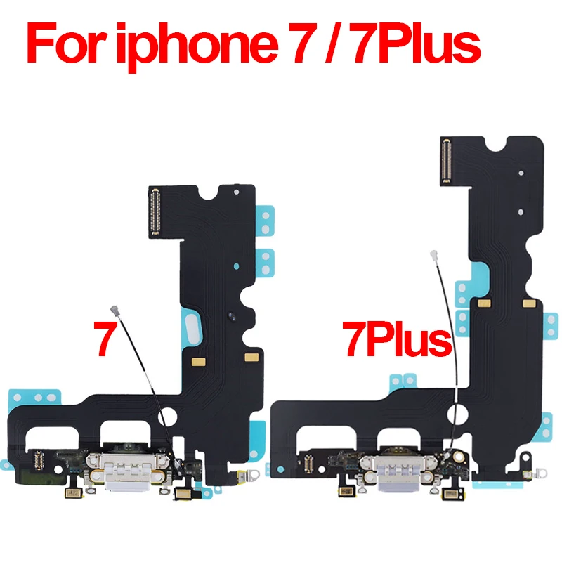 

10PCS Original Charging Flex Cable For iPhone 8 Plus 8Plus 7 Plus USB Charger Port Dock Connector With Mic Flex Cable 7G 8G