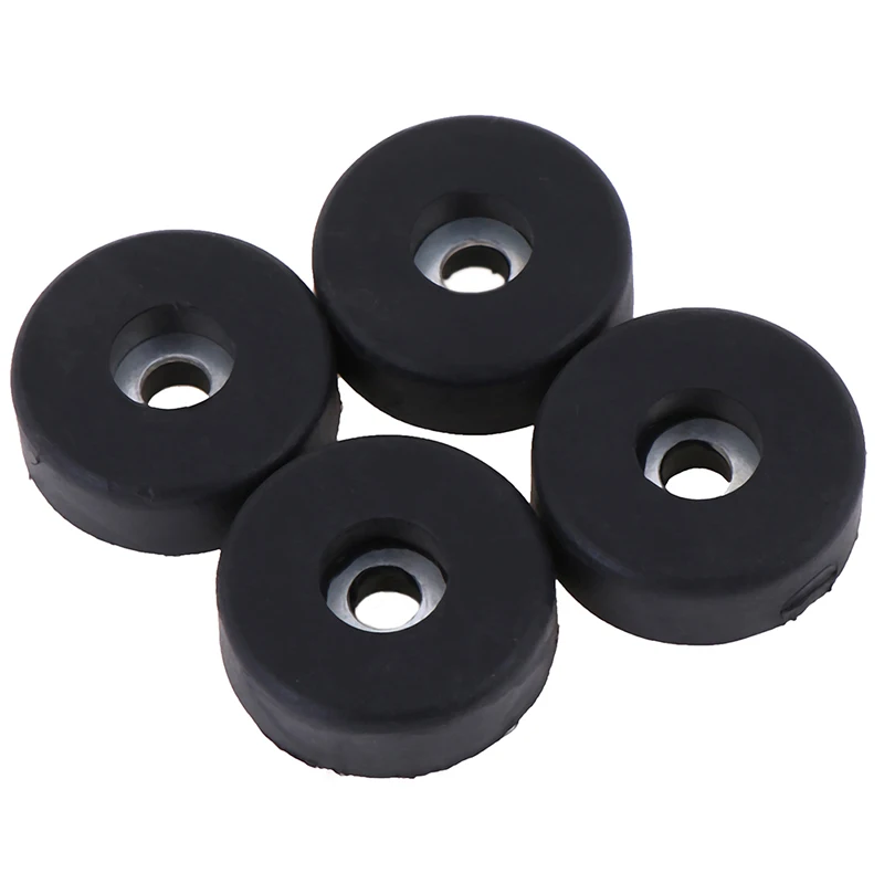 

4Pcs Feet Bumper Washer Outer Diameter:30 Mm Holes Diameter:5 Mm Heigh:10mm Black Universal Tape Rubber Pad