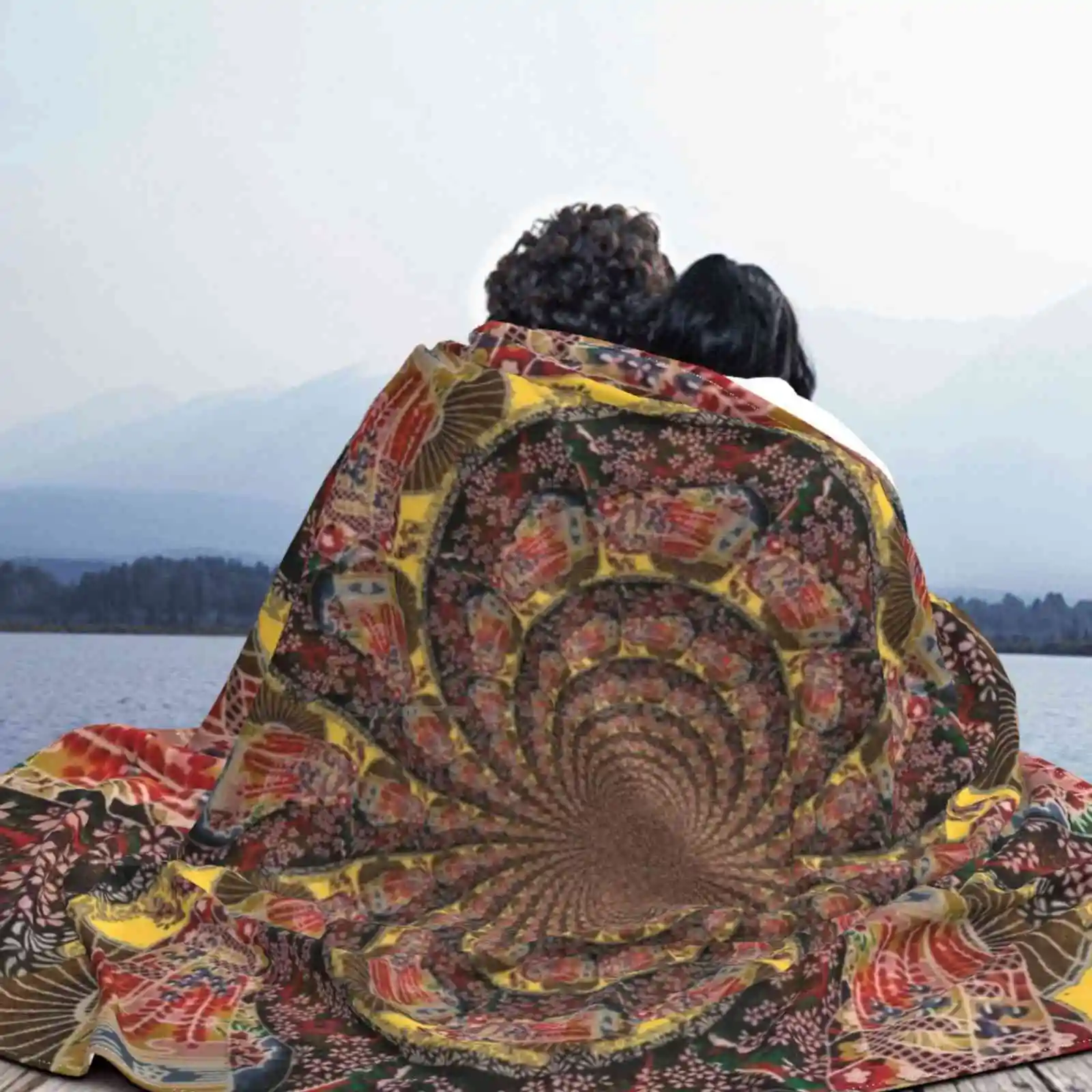 Оригинальный фланелевый одеяло с абстрактным рисунком