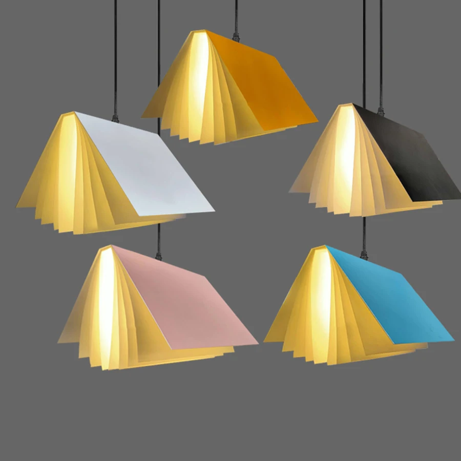 Креативный подвесной светильник Thrisdar Macaron в форме книги библиотека книга бар