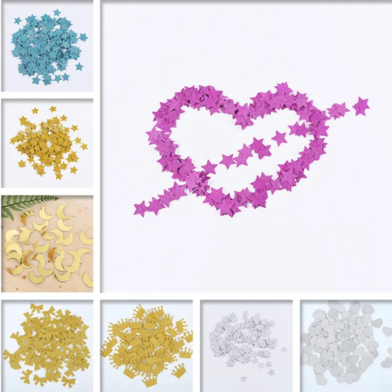 20 штук красочные блестящие звезды Форма Таблица Конфетти украшения для свадьбы и