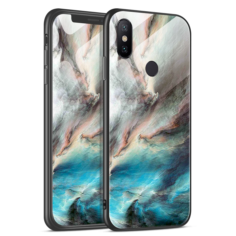 W360 Чехол из закаленного стекла для Xiao mi A1 A2 A2Lite Edge Cover для Xiaomi mi 6 6X для задней крышки, Твердый чехол с полной защитой звездного цвета - Цвет: W360