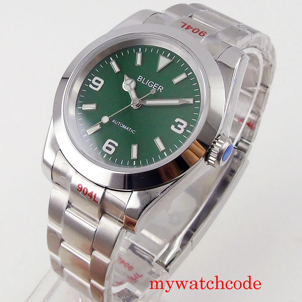 36 мм/39 мм черный синий циферблат сапфировое стекло автоматические мужские часы