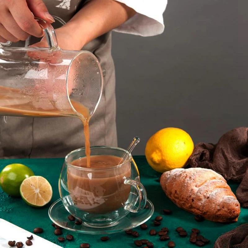 220 мл двойные кофейные чашки набор кофейных чашек континентального типа с ложкой