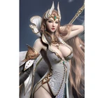 Картина на стену с изображением ангелов из игры Битва, постер на заказ, мифическая женщина, воин, сексуальная девушка, декоративная картина для гостиной