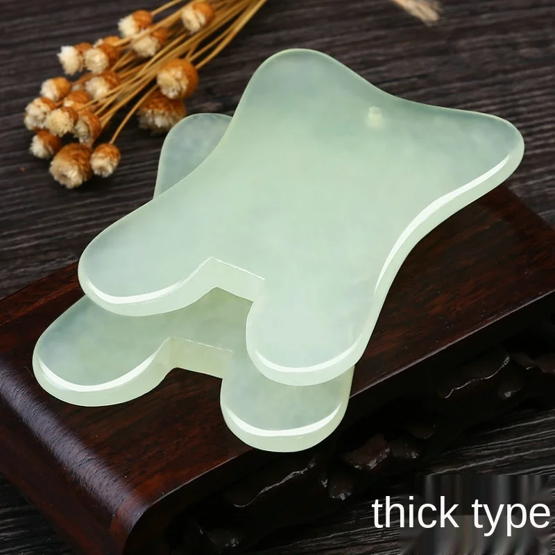 

CX Face Scrapping Plate Glaze Rock Jade Stone Female Face Pull Tendons Universal for Entire Body Natural Jade Plate