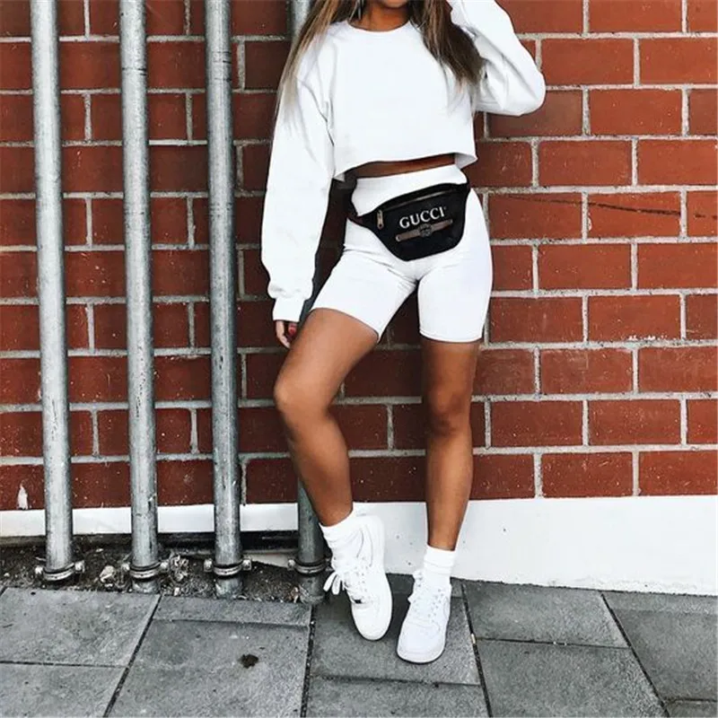 

Women Simple Skinny Fit High Waist Sports Fitness Shorts Casual Lady Summer Solid Spandex Stretchy Bodycon Biker Cycling Shorts