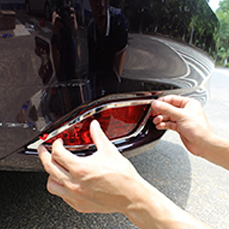 For Toyota Vios/Yaris sedan 2014 2015 2016 Car Styling Accessories ABS Chrome rear fog lampshade Cover Trim | Автомобили и
