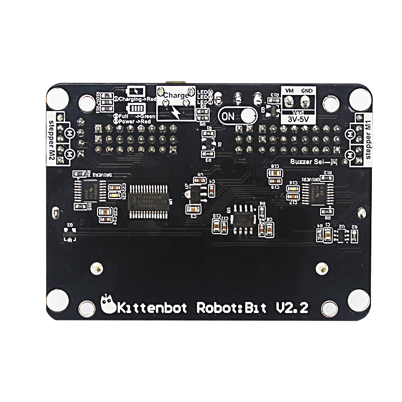 Плата расширения KittenBot Robot:bit V2.2 для BBC Micro:bit V2/V1.5 плата поддержка батареи 18650 Micro:Bit