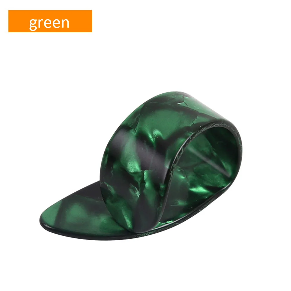 Green 7 шт. палец для большого пальца гитары медиатор целлулоида медиатор для большого пальца для акустической электрической гитары ra Толщина 1,2 мм - Цвет: Green