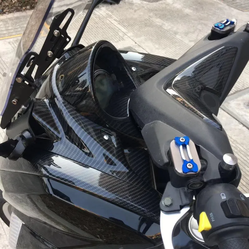 

Modified motorcycle imitation carbon pattern nmax155 front side cover plastic decorative guard covers strips lid nmax 2016-2019