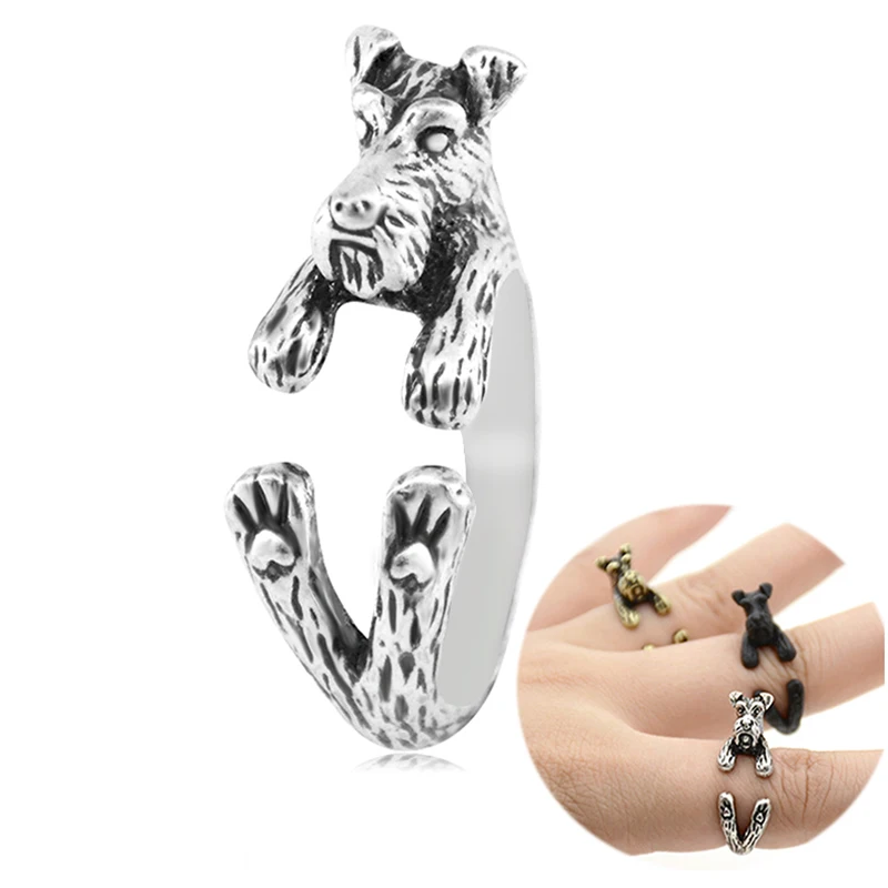 Кольцо винтажное для женщин и девушек аксессуары любителей домашних животных