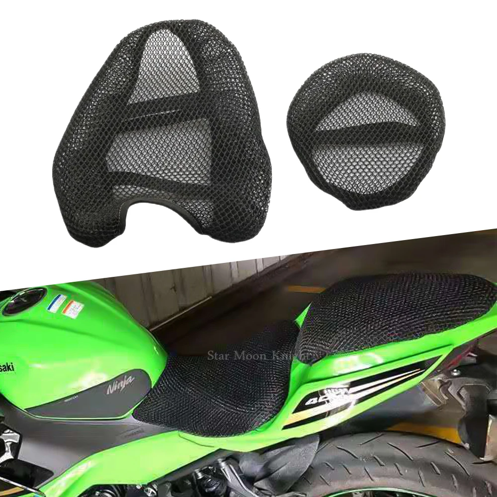 

For Kawasaki ninja 400 Z400 Z900 Z 900 Motorcycle Accessories Anti-Slip 3D Mesh Fabric Seat Cover Breathable Waterproof Cushion