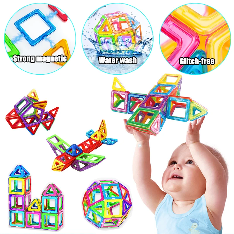 300pcs Magnetic Designer Magnet Building Blocks Construction Set Bircks DIY Toys for Children Gifts | Игрушки и хобби