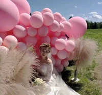 101218inch pink white large balloon wedding decoration birthday party balcony arch wreath layout bride to be balloon supplies