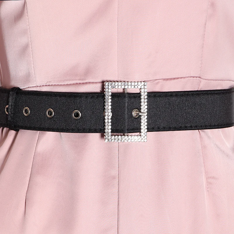 Женский облегающий комбинезон TWOTWINSTYLE с v-образным вырезом длинными