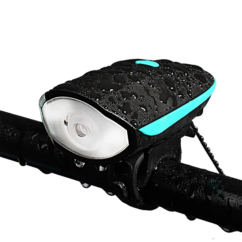 

USB Charging Night Riding Strong Light Flashlight Li Battery Super Long Endurance 1200 Ma Upgraded Bicycle Headlight With Horn
