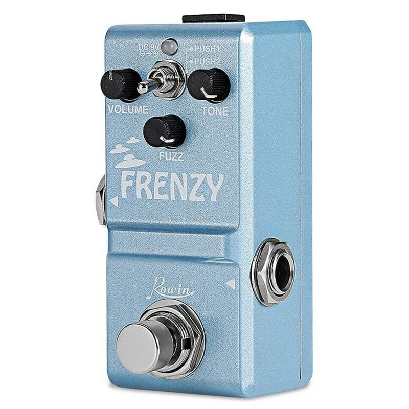

LN-322 FRENZY Guitar Effect Pedal Classic Fuzz Tone Creamy Violin-Like Sound Mini Full Metal Shell 2 Modes