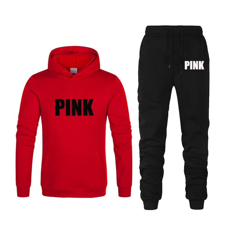 Комплект спортивного костюма из 2 предметов женская розовая толстовка с