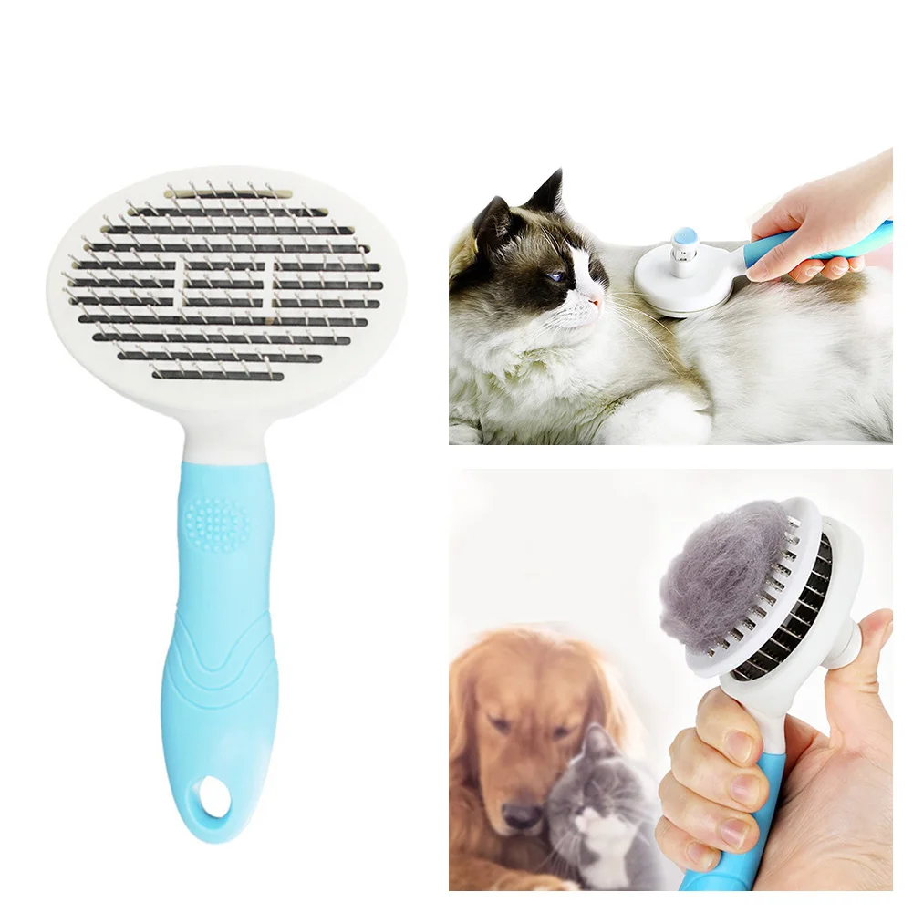 Расческа для удаления шерсти домашних животных щетка у собак и кошек груминга