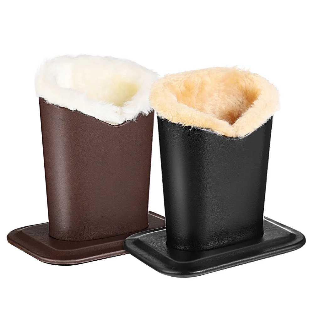 

Toyvian 2Pcs Eyeglasses Holder Leather Plushed Eyewear Holding Stand Glasses Protective Holder for Desks or Nightstand