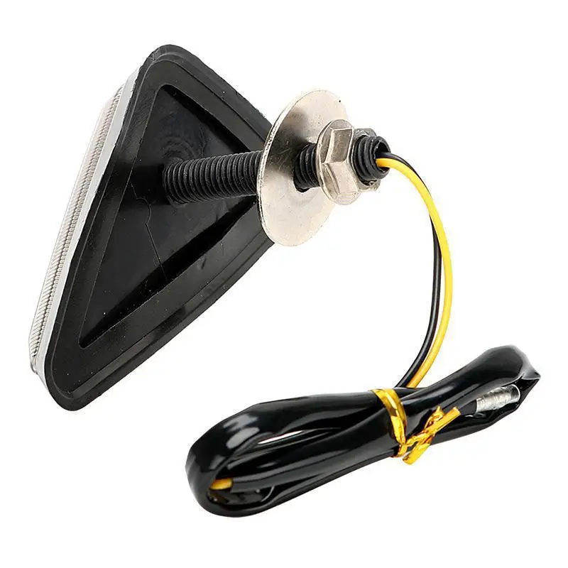 2pcs/set Motorcycle Lights Smoke Triangle Flush Mount LED Turn Signals Blinker Lighting Motocross Accessories |