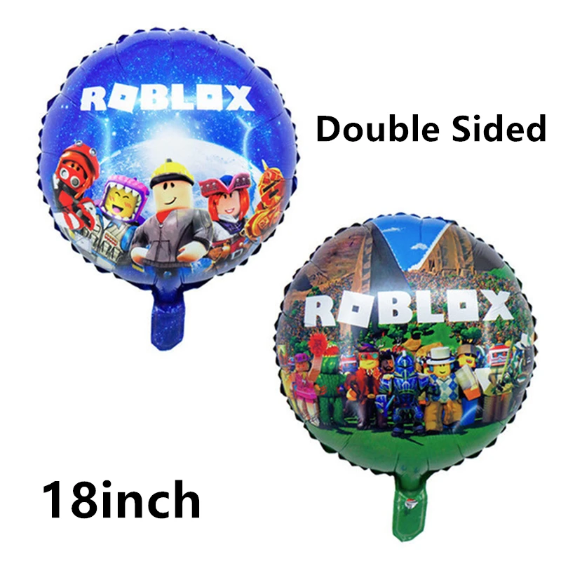 Розовые воздушные шары Robloxs для девочек и мальчиков баннер на день рождения