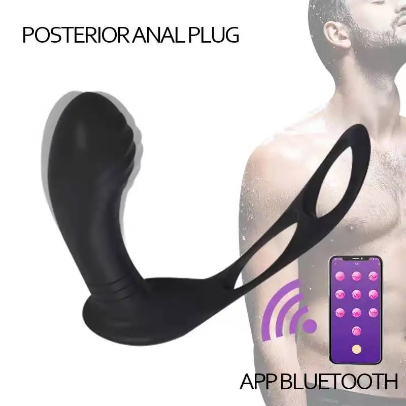 Prix Jouets Sexuels à 10 Fréquences Pour Hommes, Application Mobile, Vibrateur, Masseur De Prostate, Anneau De Pénis, Plug Anal Gay, Jeux Pour Adultes