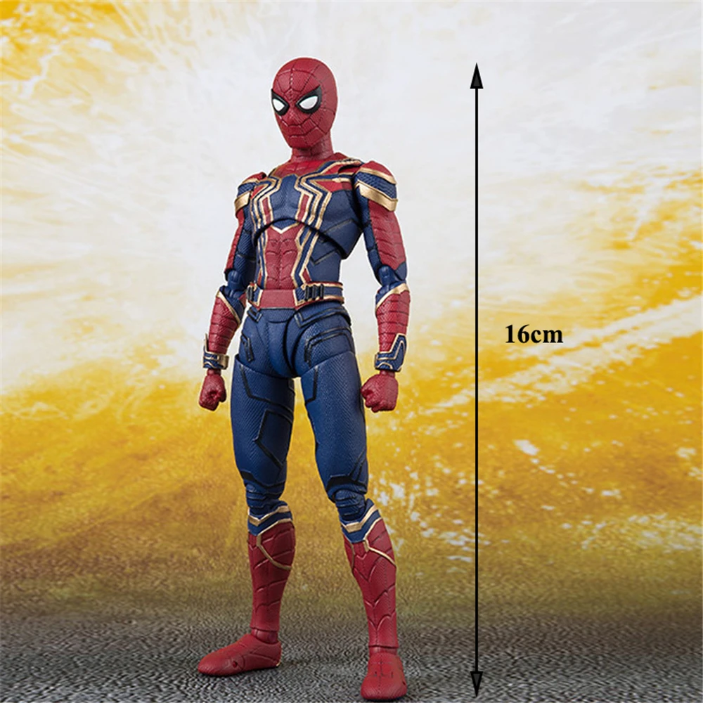 Аниме Супер герой Человек-паук Железный человек Мстители супер модель Коллекция