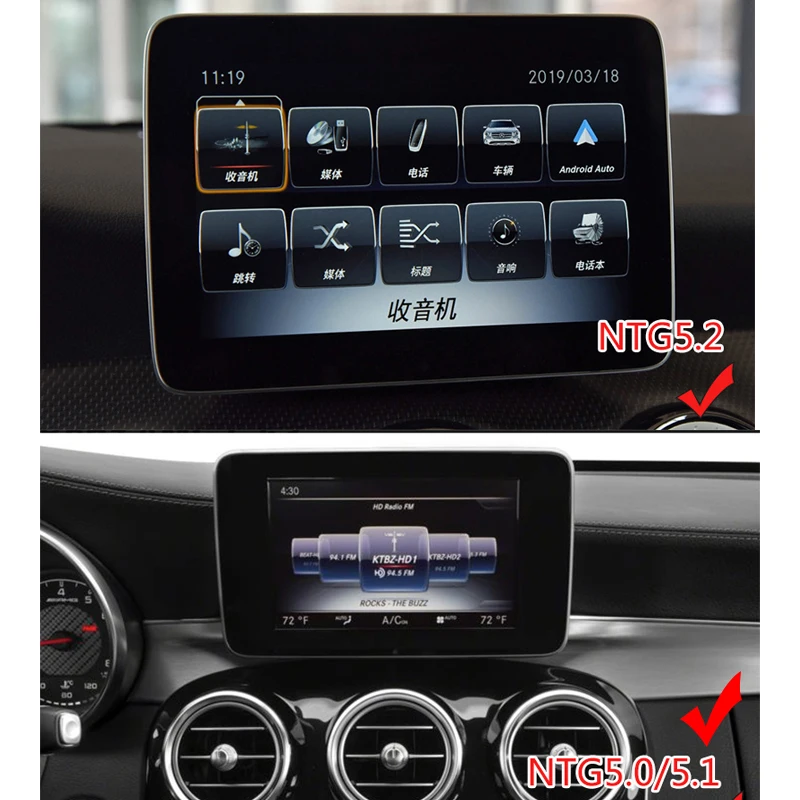 Интерфейс обратной камеры для Переднего Вида подключите оригинальный экран