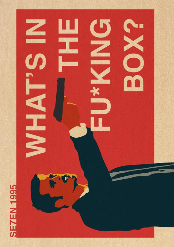 Купите три и получите один бесплатный предупреждающий фильм Se7en лидер продаж