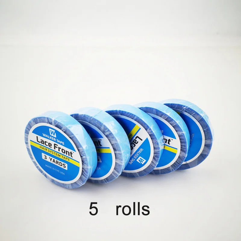 

3/12/36yard blue tape Hair extension tape glue toupee Double-Sided Tape glue waterproof Ultra hold walker tape lace frontal glue