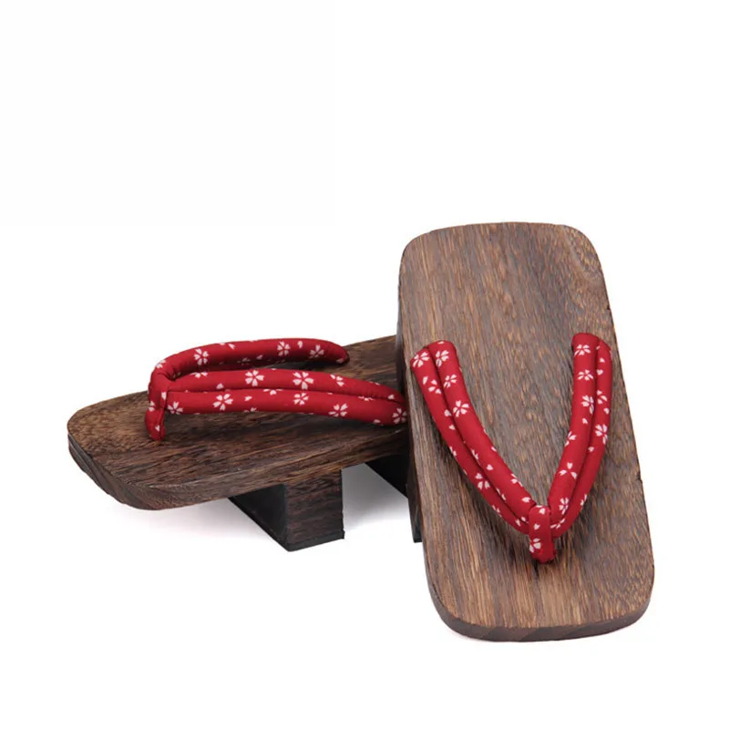 

The King Of Fighters Cosplay Geta Clogs Slippers Japanese Paulownia Wooden Shoes Men Women Sandals