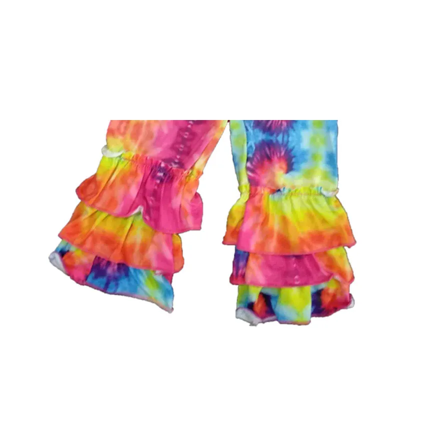 2 шт. хлопковая Футболка и разноцветные штаны для девочек | Мать ребенок