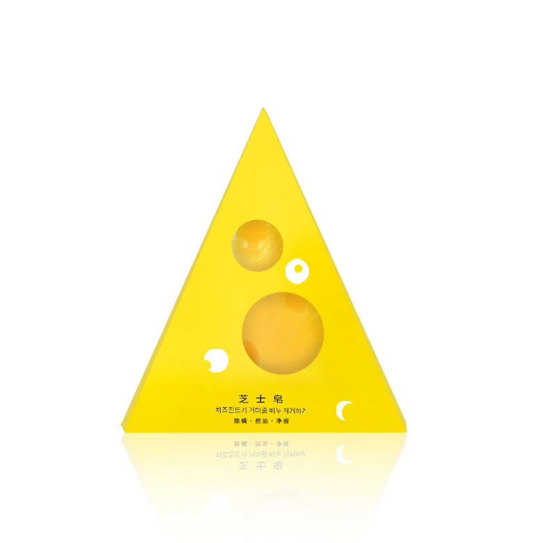 

100g 1pcs Cheese soap brushed mites soap essential oil sea salt cleansing soap mites ginseng soap acne horse oil soap