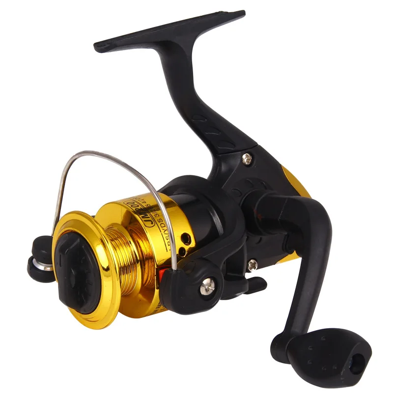 Enlarge Left and Right Hand Universal Without Thread Foldable Handle Electroplated Spinning Wheel Fishing Reel  Fishing Wheel