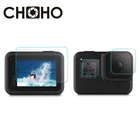 Черные Аксессуары для Gopro 8 Защита для экрана закаленное стекло Ультра Прозрачный ЖК HD + защита для объектива 3 шт. комплект для Go Pro Hero 8