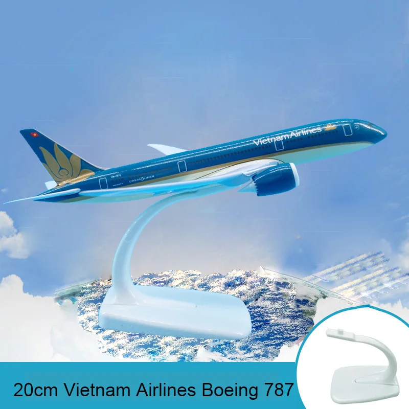 20 см B787 Вьетнам авиакомпаний модель самолета Boeing 787 Аэробус дыхательные пути