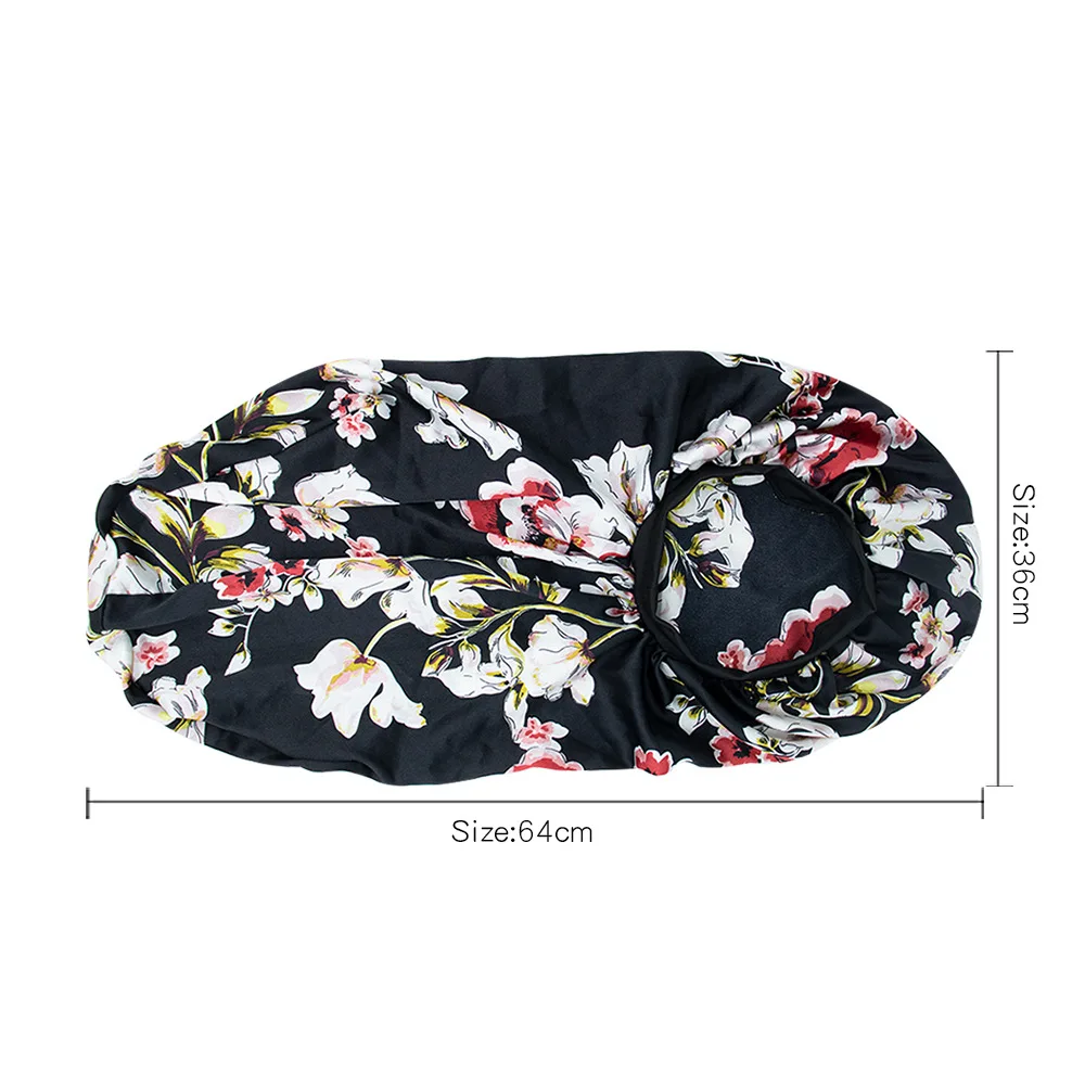 

New Long Silk-like Sleep Cap Beauty and Hairdressing Home Adult Cap Women's Hair Care Shower Cap Wholesale Stain Bonnet