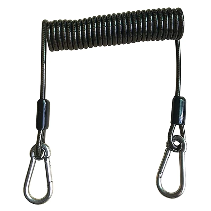 

Retractable Tool Lanyard Fishing Coiled Lanyard Heavy Duty Safety Rope for Kayak