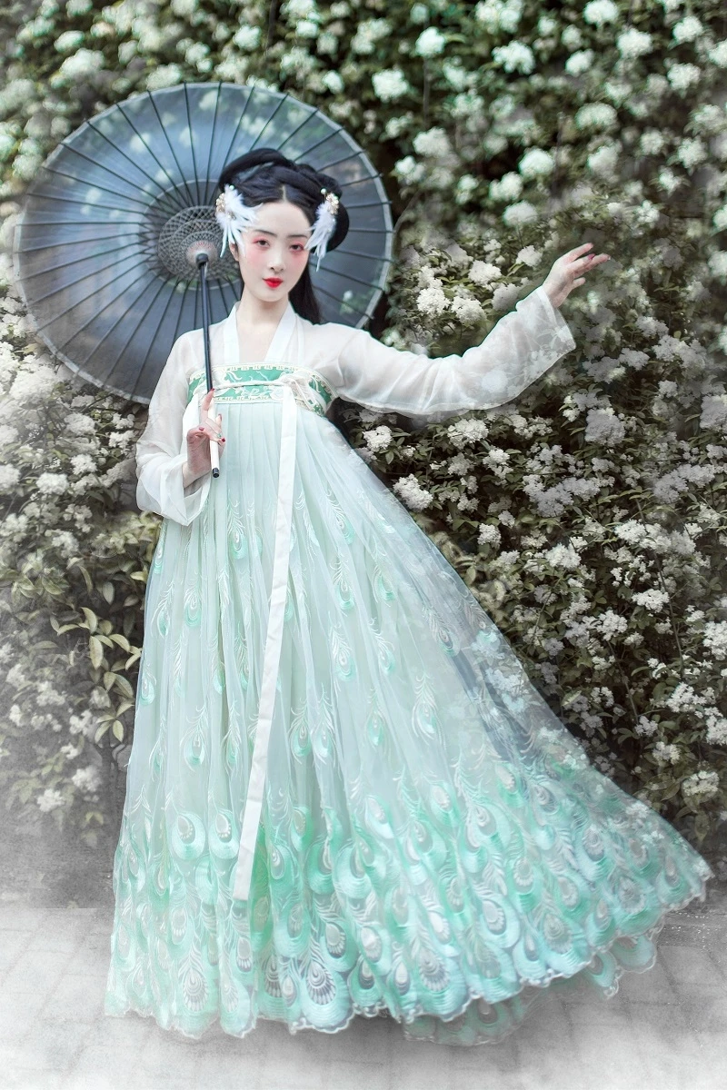 Hanfu Undershirt Skirt Spring Chinese Style Costume Fairy Elegant Women 's Full-chested Daily |