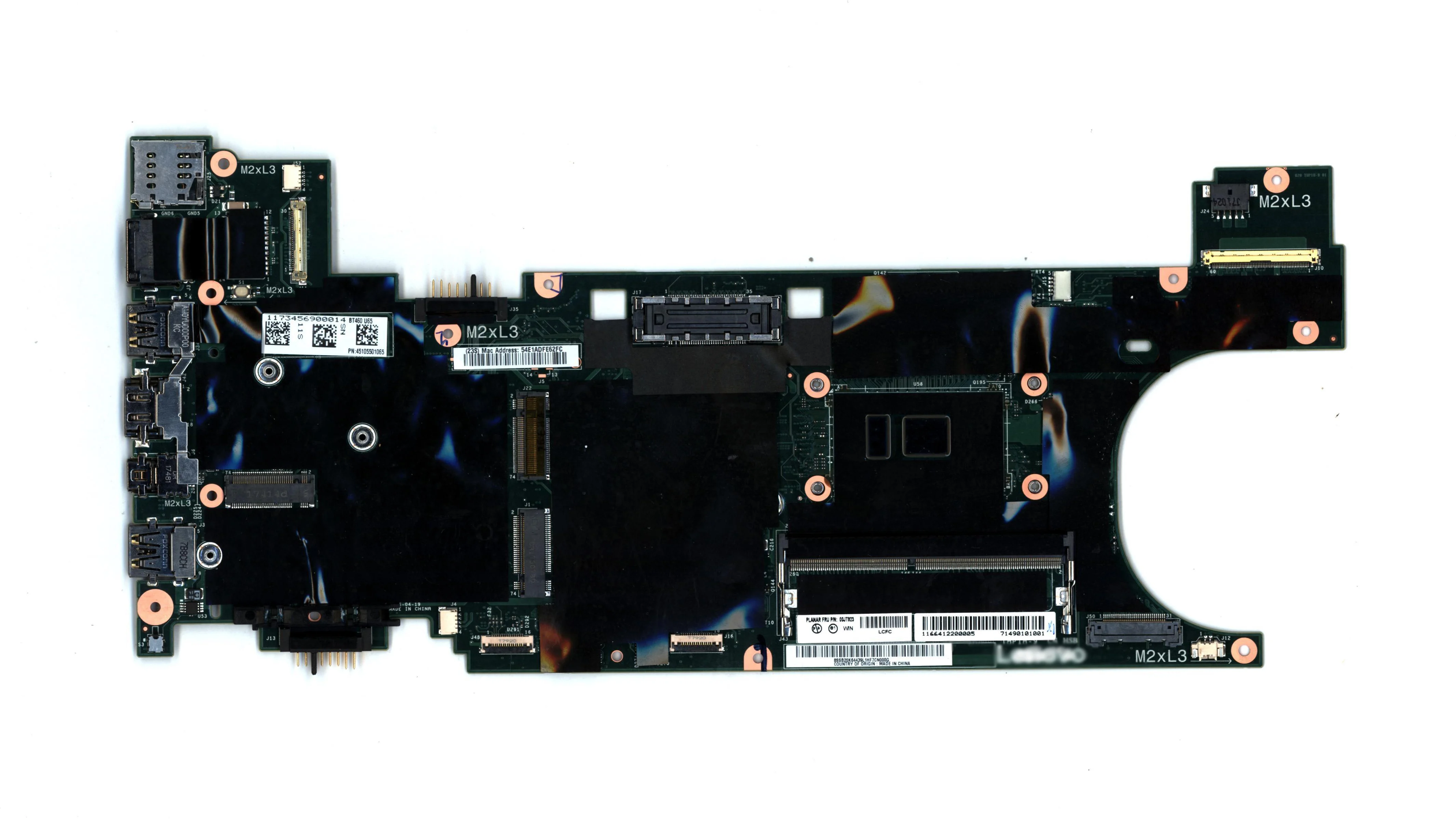 Для lenovo ThinkPad T460S материнская плата для ноутбука с процессором и оперативной