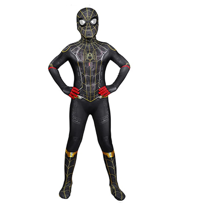 

Kids Movie Spider 3 No Way Home Cosplay Costume Peter Parker Role-playing Battle Bodysuit Fancy Halloween Carnival Jumpsuit