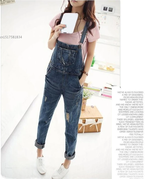 Новинка Весна 2023 женские мешковатые джинсы длинные сарафаны комбинезон