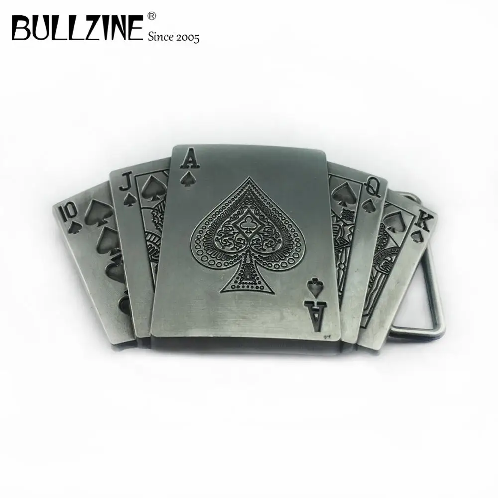 В Bullzine азартные игры пряжки ремня с оловянной отделкой FP 02234 подходит для детей на