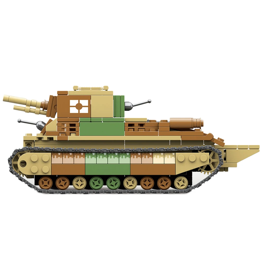 

528Pcs Type 89 Medium Military Tank Bricks DIY Small Particle Building Block Model For Children Educational Toys Birthday Gift